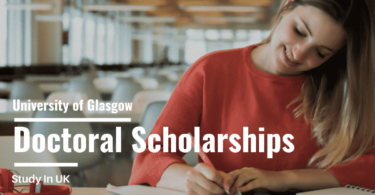 University of Glasgow Doctoral Scholarship Awards 20222023